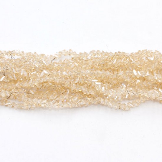 Triangle Crystal Beads, 4mm, 6mm, champagne shadow