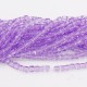 98Pcs 4mm Cube Crystal beads, paint purple