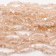 4mm flat round glass crystal beads, opal rosaline AB, about 140-150pcs