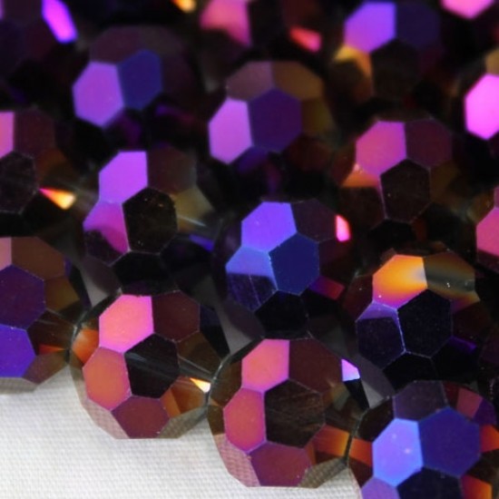 10mm round crystal beads , Purple Light, 20 Beads