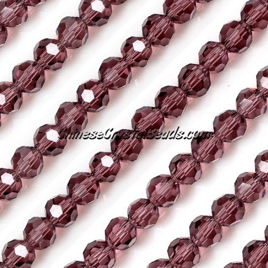6mm round crystyal beads, Amethyst,about 95 beads