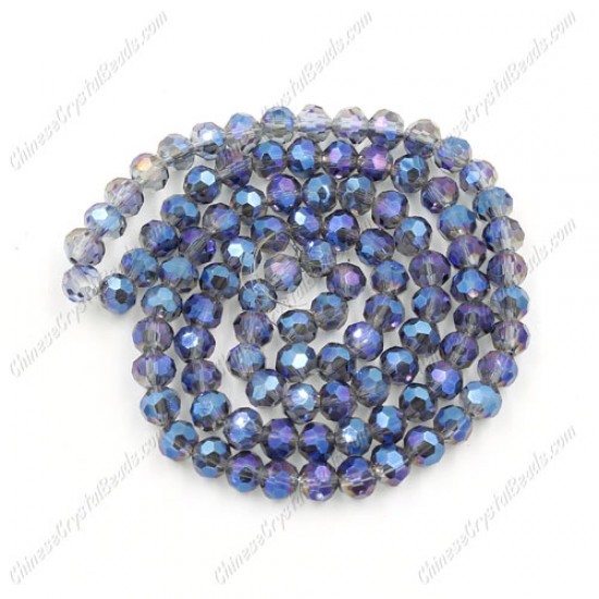 4mm chinese round crystal beads, Blu_ray, about 95 beads