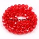 8mm round crystal beads, siam,about 70 beads