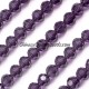 8mm round crystal beads, violet,about 70 beads