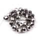 8mm round crystal beads, Silver,about 70 beads