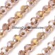8mm round crystal beads, silver champagne AB,about 70 beads