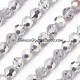8mm round crystal beads,  Half silver,about 70 beads