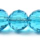 10mm aqua round crystal beads , (96fa), 20 pieces