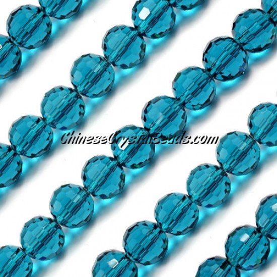 10mm Blue Zircon round crystal beads , (96fa), 20 pieces