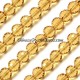 10mm round crystal beads G. champagne, (96fa), 20 pieces