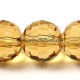 10mm round crystal beads G. champagne, (96fa), 20 pieces