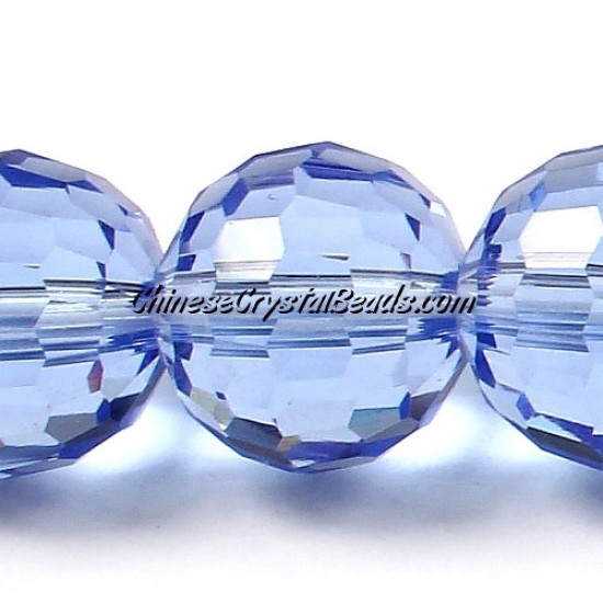 10mm light blue round crystal beads  (96fa), 20 pieces