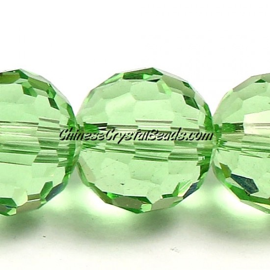 10mm round crystal beads lime green, (96fa), 20 pieces