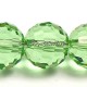 10mm round crystal beads lime green, (96fa), 20 pieces