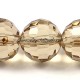 10mm S. champagne round crystal beads , (96fa), 20 pieces