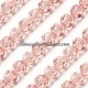 10mm round crystal beads , Rose Peach,  20 Beads