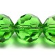 10mm fern green round crystal beads, 20 Beads