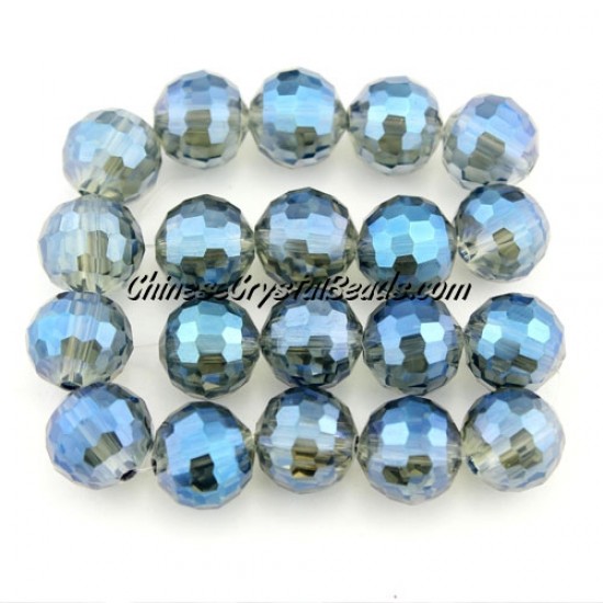 10mm round crystal beads 96fa , Magic Blue, sold 20 Beads