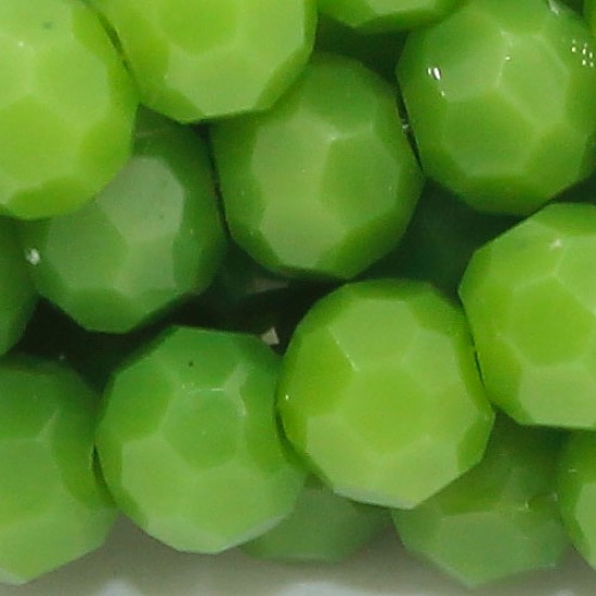 4mm chinese round crystal beads,  opaque Olive green, about 95 beads