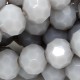 4mm chinese round crystal beads,  opaque lt gray, about 95 beads