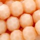 4mm chinese round crystal beads, opaque peach, about 95 beads