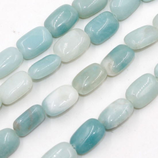 5x8x12mm rectangle Stones Amazonite, Hole:Approx 1mm, Length:15.5 Inch, 10Strands/Lot, 34PCs/Strand