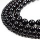Black Agate Beads, Polished 4mm 6mm 8mm 10mm 12mm 14mm 16mm  Genuine Natural Stones, 15 Inch