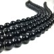 Black Agate Beads, Polished 4mm 6mm 8mm 10mm 12mm 14mm 16mm  Genuine Natural Stones, 15 Inch