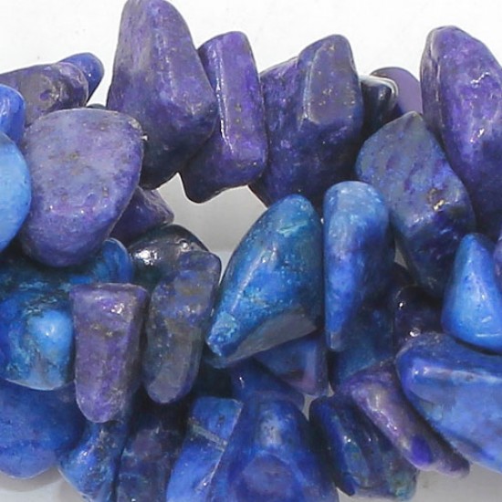 Lapis Lazuli chip, Gemstone Chips,  4mm to 10mm, Hole:1mm, Length:Approx 35 Inch