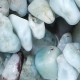 Gemstone Chips, Larimar, 5mm-8mm, Hole:Approx 0.8mm, Length:Approx 30 Inch