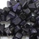 Natural Blue Goldstone Beads, Nuggets, 4mm-8mm, Hole:Approx 0.8mm, Length:Approx 30 Inch