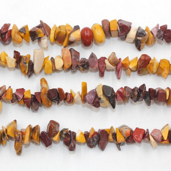Yolk Stone chip beads Gemstone Chips,  2mm to 10mm, Hole:Approx 0.8mm, Length:Approx 30 Inch