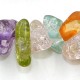 Gemstone Chips, dyeing crackle Crystal, mix, 5mm-10mm, Hole:Approx 0.8mm, Length:Approx 15 Inch