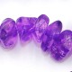 Gemstone Chips, dyeing crackle Crystal, violet, 5mm-10mm, Hole:Approx 0.8mm, Length:Approx 15 Inch