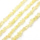 Gemstone Chips, dyeing crackle Crystal, yellow, 5mm-10mm, Hole:Approx 0.8mm, Length:Approx 15 Inch