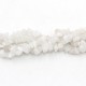 Gemstone Chips, white jade Gemstone, 5mm-10mm, Hole:Approx 0.8mm, Length:Approx 30 Inch