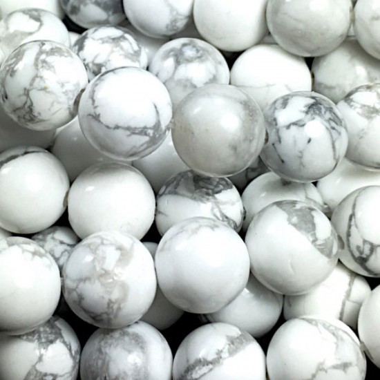 Natural Howlite Beads 4mm 6mm 8mm 10mm 12mm Round Sold Per Approx 15 Inch Strand