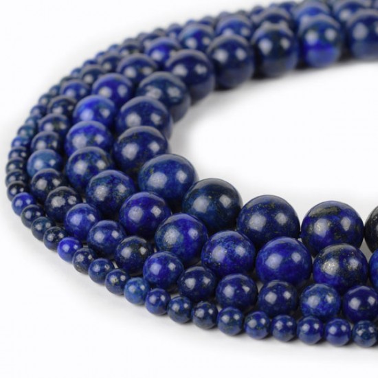 Lapis Lazuli Beads Round 4mm 6mm 8mm 10mm 12mm 15.5inch/Strand