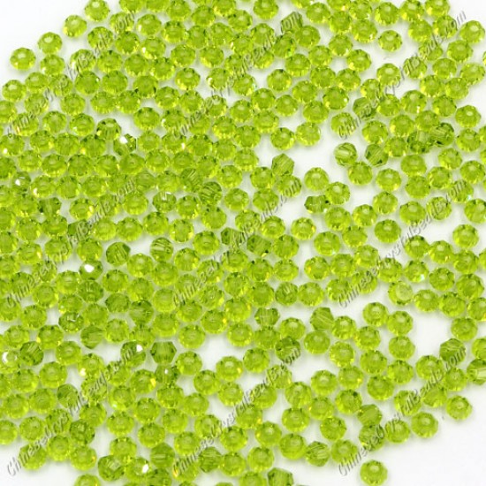 700pcs 3mm AAA chinese crystal bicone beads, olivine