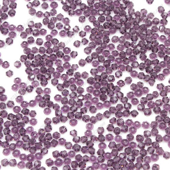 700pcs 3mm AAA chinese crystal bicone beads, violet