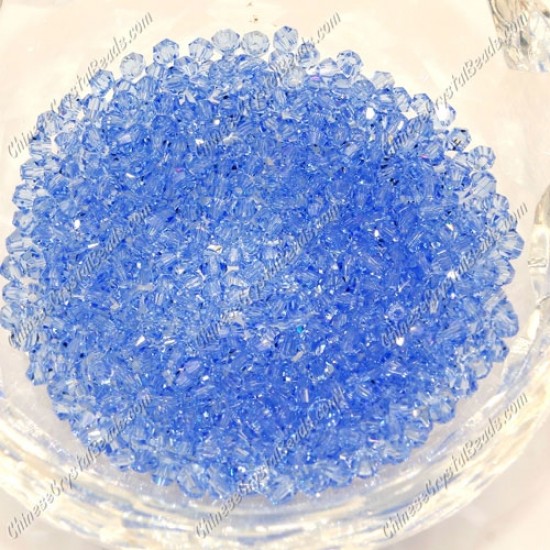 700pcs 3mm AAA chinese crystal bicone beads, Lt sapphire