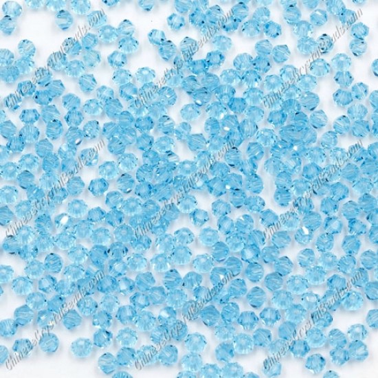 700pcs 3mm AAA chinese crystal bicone beads, aqua