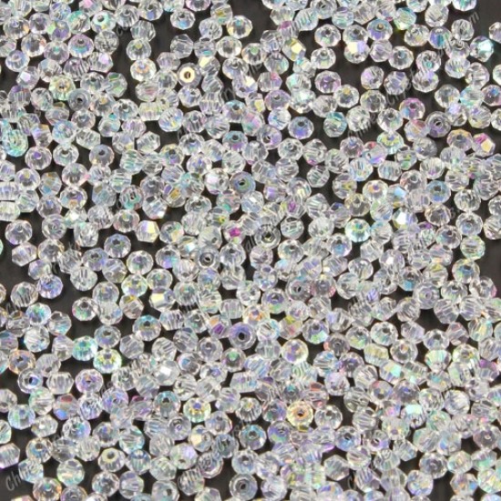 700pcs 3mm AAA chinese crystal bicone beads, Clear AB