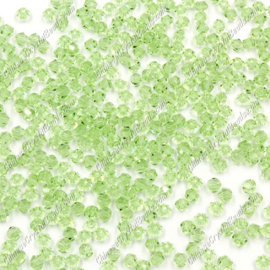 700pcs 3mm AAA chinese crystal bicone beads, lime green