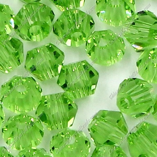 700pcs 3mm AAA chinese crystal bicone beads, lt fern green