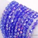 6mm bicone crystal beads, med sapphire AB about 50 beads