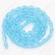4x8mm crystal bicone beads, Aqua, about 72 beads per strand