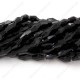 4x8mm crystal bicone beads, jet, about 72 beads per strand