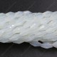 4x8mm crystal bicone beads, opal, about 72 beads per strand