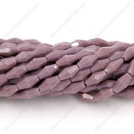 4x8mm crystal bicone beads, purple opaque, about 72 beads per strand
